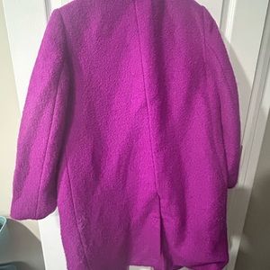 Ann Taylor petite bright pink overcoat